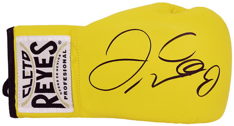 Floyd Mayweather Jr. Signed Cleto Reyes Yellow Boxing Glove - (SCHWARTZ COA)