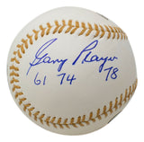 Gary Player Signed Official Rawlings Gold Glove Award Baseball Insc JSA