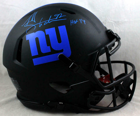 Michael Strahan Signed Giants F/S Eclipse Authentic Helmet w/HOF-Beckett W Auth