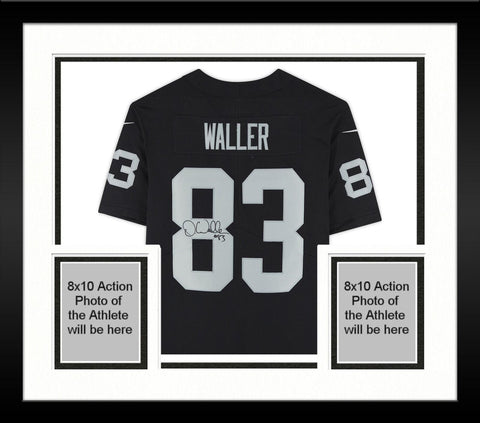 Framed Darren Waller Las Vegas Raiders Signed Black Limited Jersey