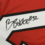 Autographed/Signed BUDDA BAKER Arizona Red Football Jersey Beckett BAS COA Auto