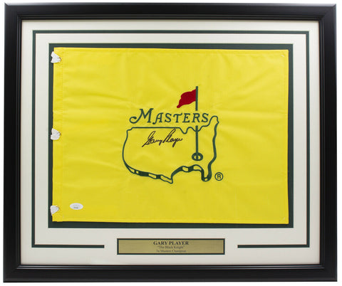 Gary Player Signed Framed Masters Golf Flag JSA