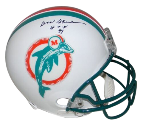 DON SHULA AUTOGRAPHED SIGNED MIAMI DOLPHINS FULL SIZE HELMET JSA W/ HOF 97