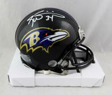 Ricky Williams Autographed Baltimore Ravens Mini Helmet - JSA W Auth *White