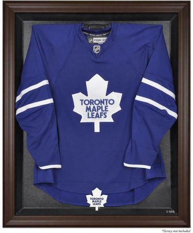Toronto Maple Leafs (1970-2016) Brown Framed Logo Jersey Display Case - Fanatics