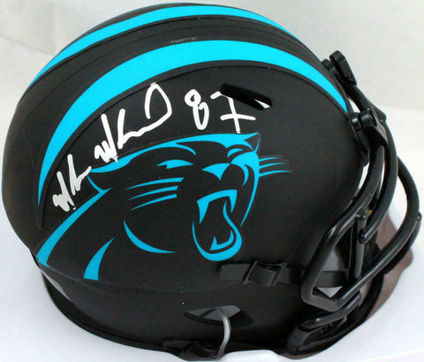 Muhsin Muhammad Autographed Carolina Panthers Eclipse Speed Mini Helmet-BAW Holo