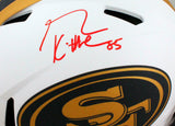 George Kittle Signed F/S 49ers Lunar Speed Authentic Helmet- Beckett W Holo *Red