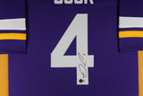 DALVIN COOK (Vikings purple TOWER) Signed Autographed Framed Jersey Beckett