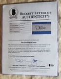 Seahawks Pete Carroll Autographed Framed Blue Throwback Jersey Beckett #AA01159