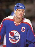 Dale Hawerchuk Signed Winnipeg Jets Logo Hockey Puck (PSA COA) All Star Center