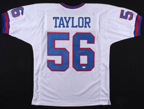 Lawrence Taylor Signed New York Giants Jersey (JSA Holo) 2xSuper Bowl Champ L.B.