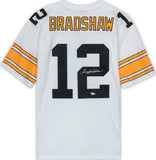 FRMD Terry Bradshaw Pittsburgh Steelers Signed White Mitchell & Ness Rep Jersey