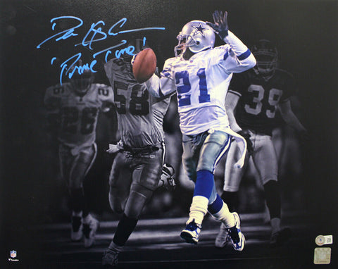 Deion Sanders Autographed/Signed Dallas Cowboys 16x20 Photo Beckett 36545