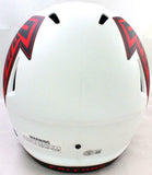 Deion Sanders Signed Atlanta Falcons Lunar Speed F/S Helmet - BA W Holo *Red