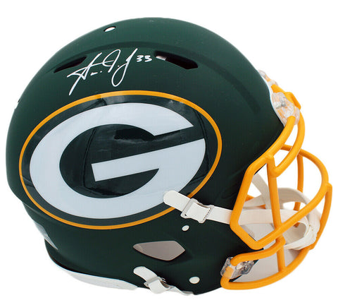 Aaron Jones Signed Green Bay Packers Speed Authentic AMP NFL Helmet