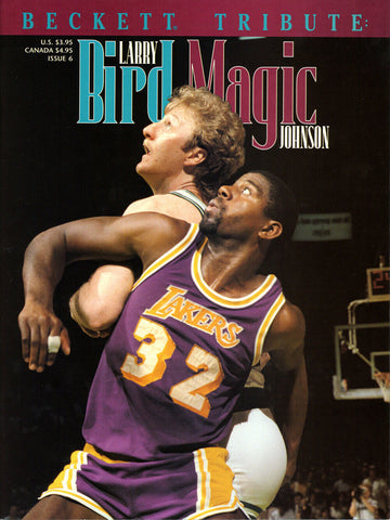 1994 Beckett Tribute Magazine Larry Bird & Magic Johnson Cover 38277