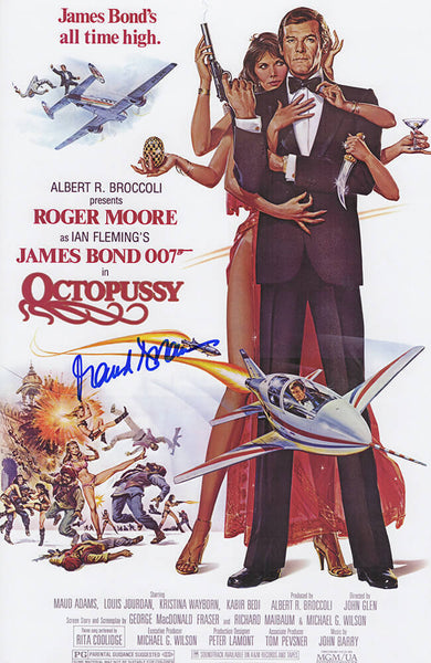 Maud Adams Signed James Bond Octopussy 11x17 Movie Poster - (SCHWARTZ COA)