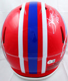 Thurman Thomas Signed Bills 87-01 F/S Speed Authentic Helmet w/2 Insc.-BAW Holo