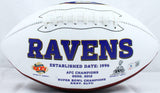 Ray Lewis Autographed Baltimore Ravens Logo Football-Beckett W Hologram *Black
