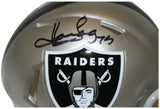 Howie Long Autographed/Signed Raiders Flash Mini Helmet Beckett 35688