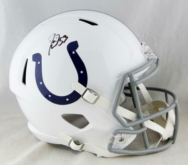 Darius Leonard Autographed F/S Indianapolis Colts Speed Helmet-JSA W Auth *Black