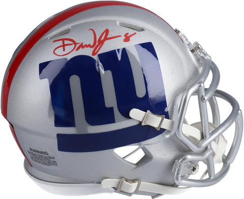 Daniel Jones New York Giants Signed Riddell AMP Alternate Speed Mini Helmet
