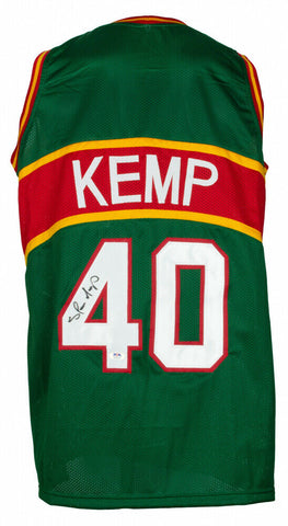 Shawn Kemp Signed SuperSonics Jersey (PSA COA) Seattle #1 Pick 1989 NBA Draft