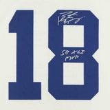 FRMD Peyton Manning Colts Signd Wht Mitchell&Ness Rep Jersey w/"SB XLI MVP"Inc