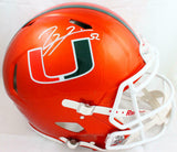 Ray Lewis Signed Hurricanes F/S Riddell Flash Speed Authentic Helmet-BAWHologram