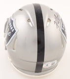 Fred Biletnikoff Signed Oakland Raiders Speed Mini Helmet (Beckett) All Pro W.R.