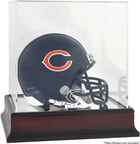 Chicago Bears Mahogany Logo Mini Helmet Display Case - Fanatics