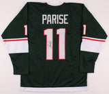 Zach Parise Signed Minnesota Wild Jersey (TSE COA) Career 2005-present / U.N.D.