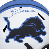 D'Andre Swift Lions Signed Riddell Lunar Eclipse Alternate Speed Helmet