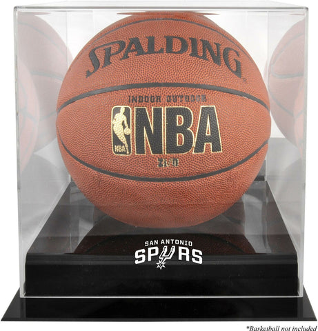 San Antonio Spurs Black Base Team Logo Basketball Case with Mirrored Back