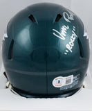 Vince Papale Autographed Eagles Speed Mini Helmet w/Rocky -Beckett W Hologram