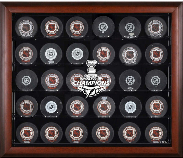 Tampa Bay Lightning 2021 Stanley Cup Champions Mahogany Framed Item#11420376