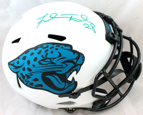 Fred Taylor Autographed Jaguars F/S Lunar Speed Helmet-Beckett W Hologram *Teal