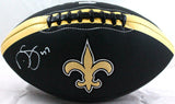 Darren Sproles Autographed New Orleans Saints Black Logo Football-Beckett W Holo