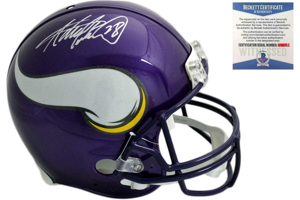 Minnesota Vikings ADRIAN PETERSON Autographed Signed Authentic Helmet - Beckett