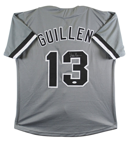 Ozzie Guillen Authentic Signed Grey Pro Style Jersey Autographed BAS Witnessed