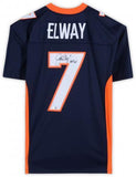 John Elway Broncos Signed Mitchell & Ness Navy Jersey w/"HOF 04" Insc