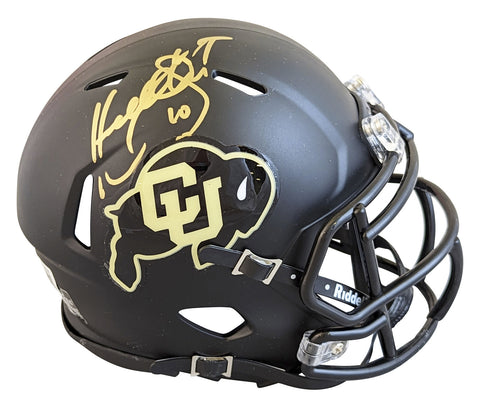 Colorado Kordell Stewart Authentic Signed Black Speed Mini Helmet BAS Witnessed