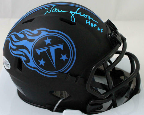 Warren Moon Autographed Tenn Titans Eclipse Mini Helmet w/HOF - Beckett Witness