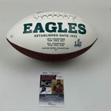 Autographed/Signed DeVonta Smith Philadelphia Eagles FS Logo Football JSA COA