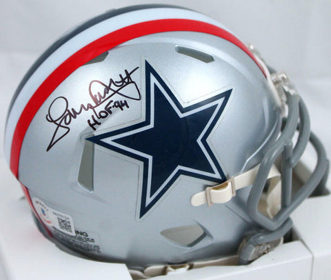 Tony Dorsett Autographed Dallas Cowboys 1976 Speed Mini Helmet w/HOF-BAW Holo