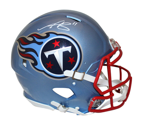 AJ Brown Signed Tennessee Titans Authentic Flash Speed Helmet Beckett 35390