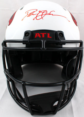 Deion Sanders Signed Atlanta Falcons F/S Lunar Speed Authentic Helmet- BAW Holo