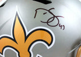 Darren Sproles Autographed N.O, Saints F/S Flash Speed Helmet-BeckettW Hologram