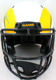 Kurt Warner Autographed Rams Authentic Lunar Speed F/S Helmet- Beckett W *Blue