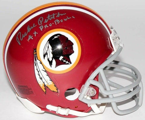 Richie Petitbon Signed Redskins Mini-Helmet Inscribed "4x Pro Bowls" (MAB Holo)